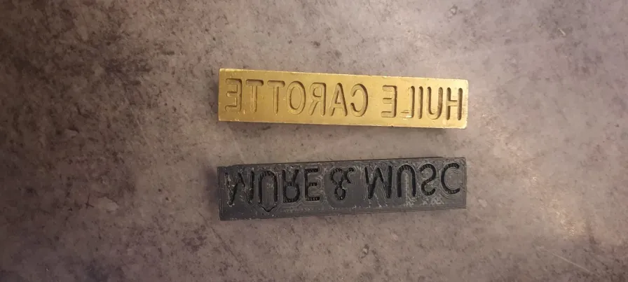 Moule de savon sur mesure imprimé en 3D en PETG pour presse artisanale