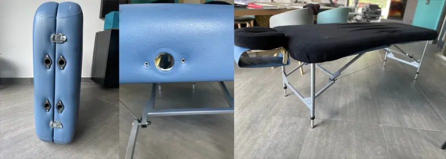 Pièces de support de repose-tête de table de massage réparées par impression 3D