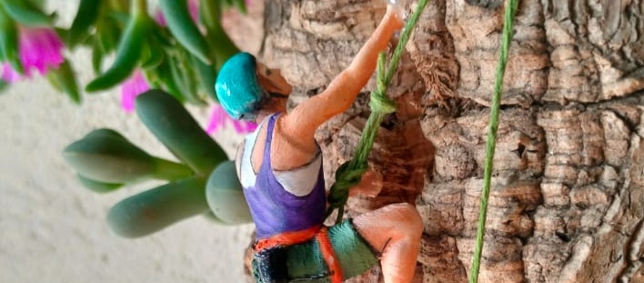 figurine de grimpeur imprimée en 3D